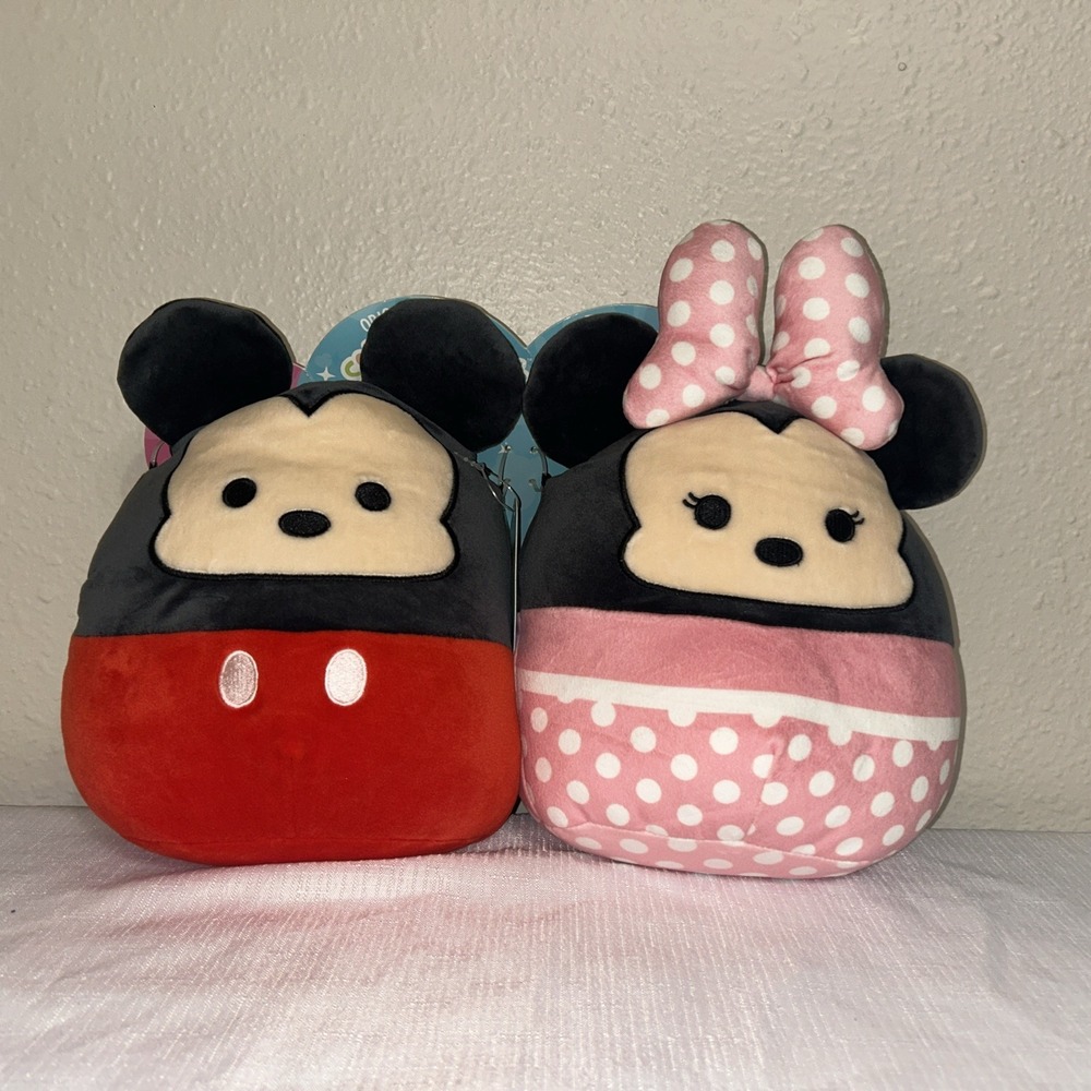 8' KellyToys Disney Mickey & Minnie Mouse Squishmallows Duo‎ NWT